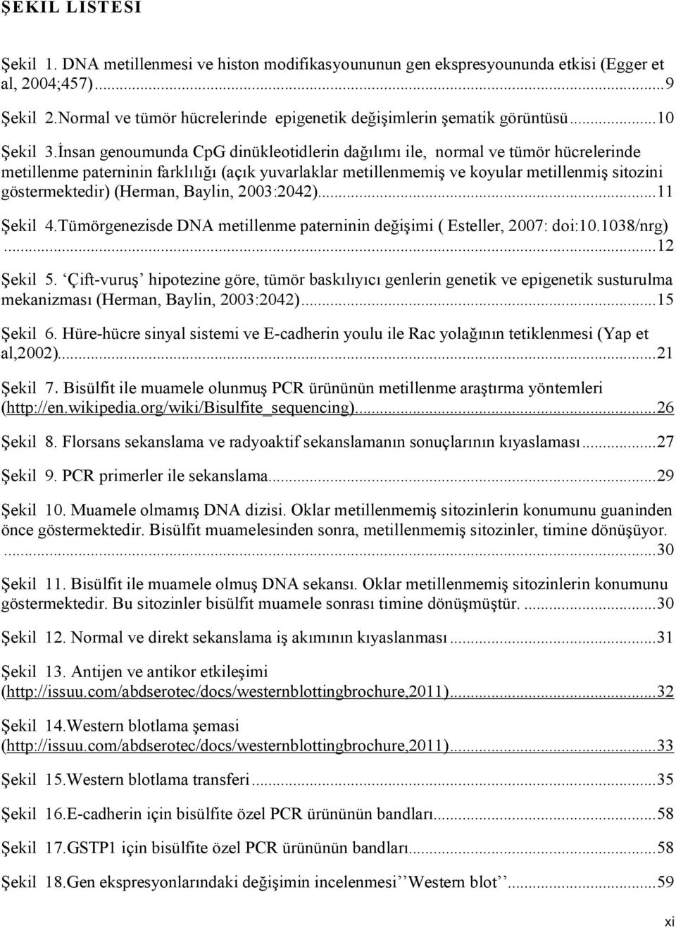 İnsan genoumunda CpG dinükleotidlerin dağılımı ile, normal ve tümör hücrelerinde metillenme paterninin farklılığı (açık yuvarlaklar metillenmemiş ve koyular metillenmiş sitozini göstermektedir)