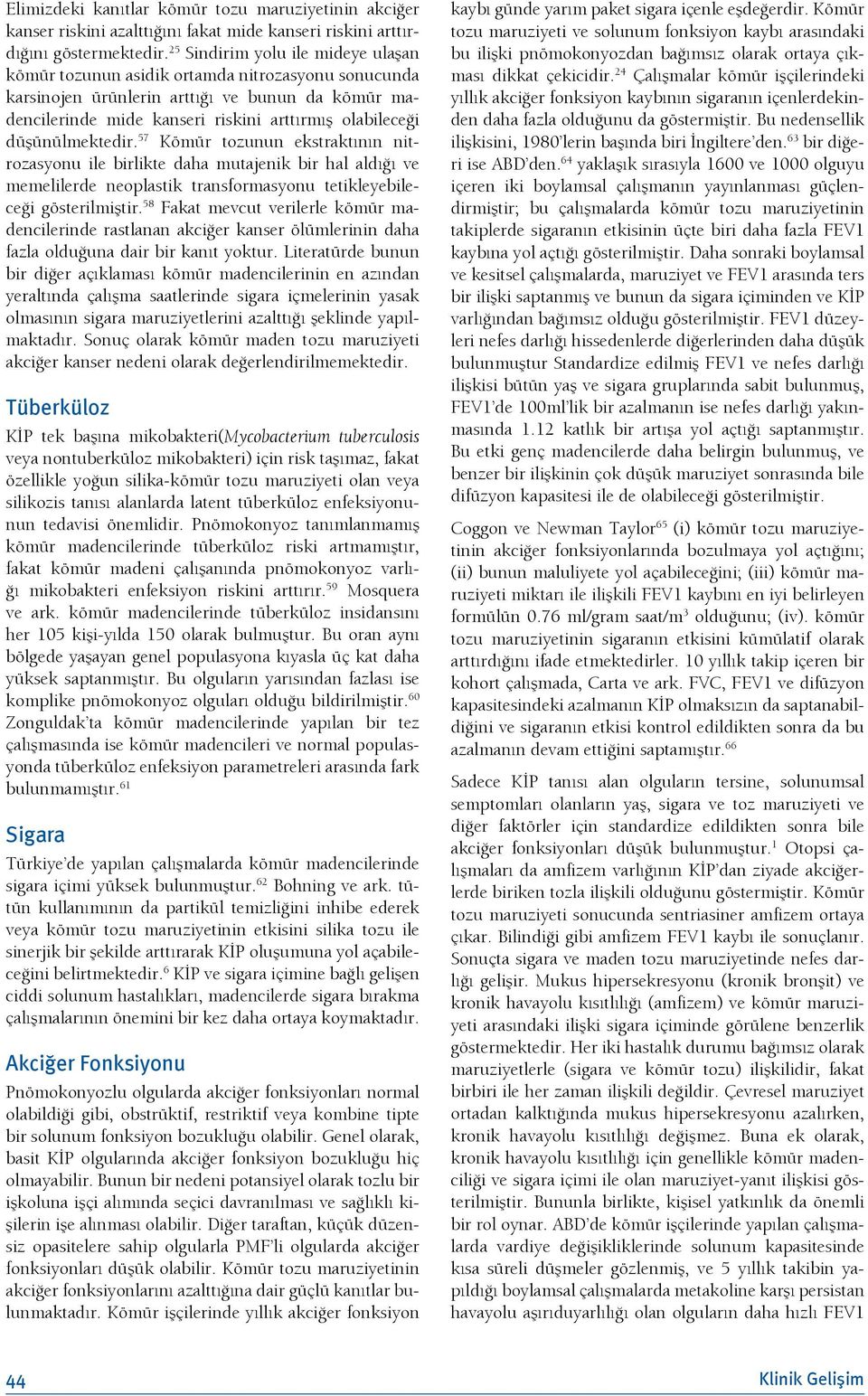 düşünülmektedir. 57 Kömür tozunun ekstraktının nitrozasyonu ile birlikte daha mutajenik bir hal aldığı ve memelilerde neoplastik transformasyonu tetikleyebileceği gösterilmiştir.