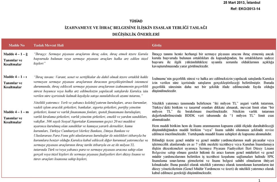 etmemiş ancak kurula başvuruda bulunan ortaklıkları da kapsadığından, bu ortaklıkların sadece başvuru ile ilgili yükümlülüklere uyumla sorumlu olduklarının açıklığa kavuşturulmasında yarar