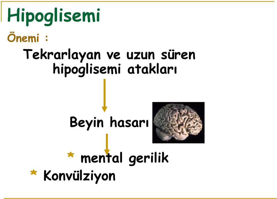 hipoglisemi atakları Beyin