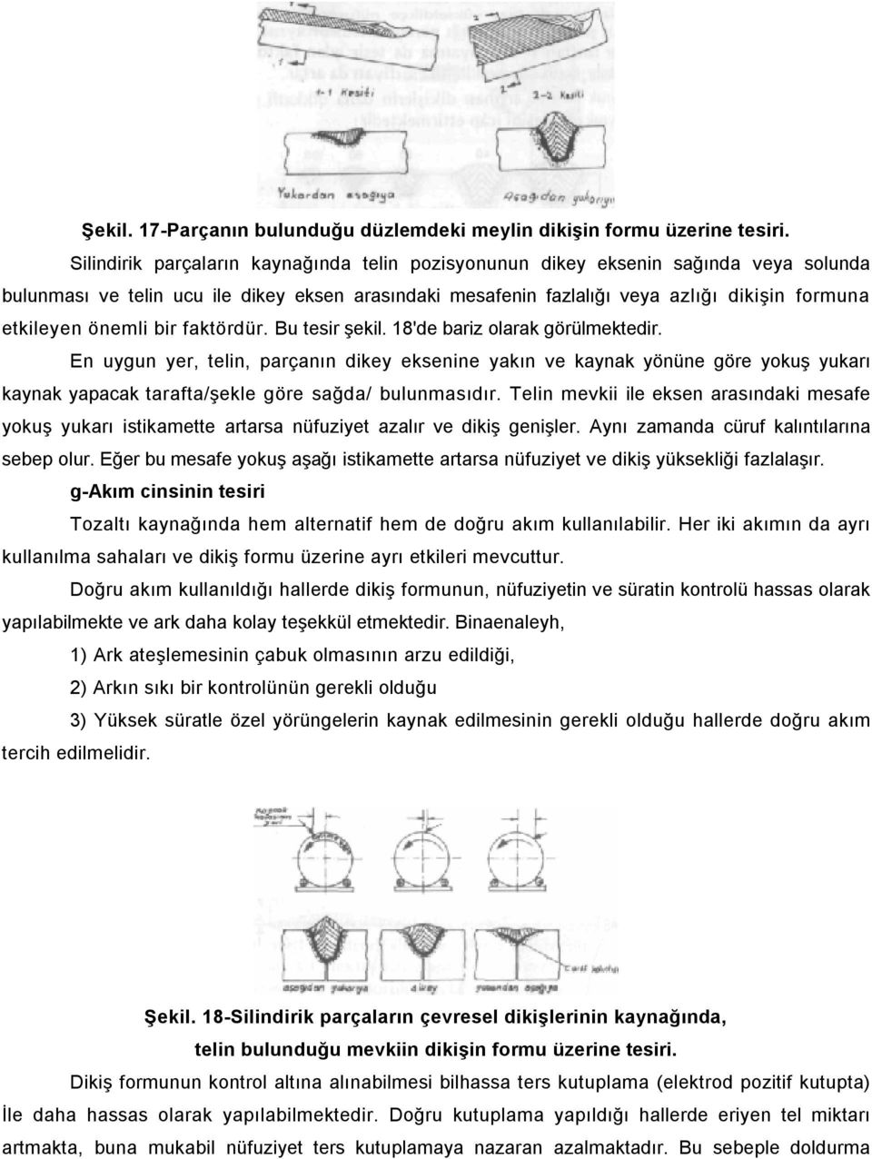 önemli bir faktördür. Bu tesir şekil. 18'de bariz olarak görülmektedir.