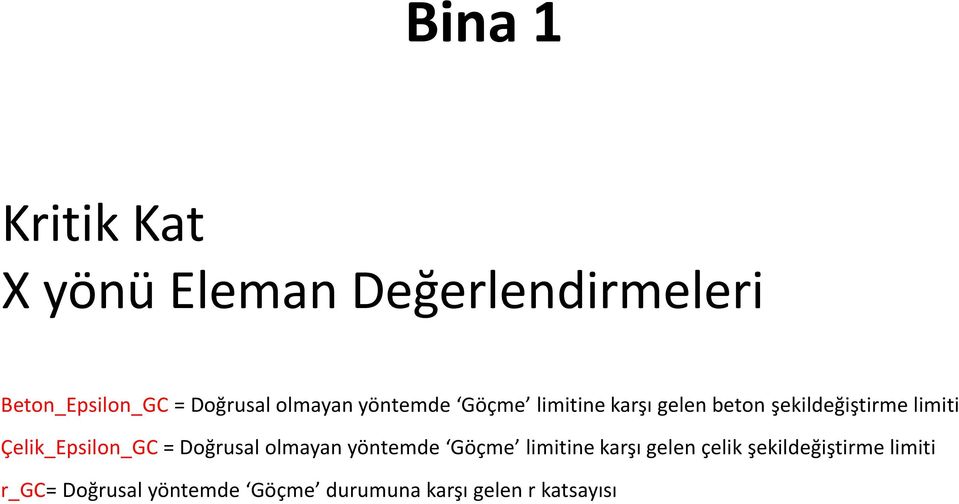 Çelik_Epsilon_GC = Doğrusal olmayan yöntemde Göçme limitine karşı gelen çelik