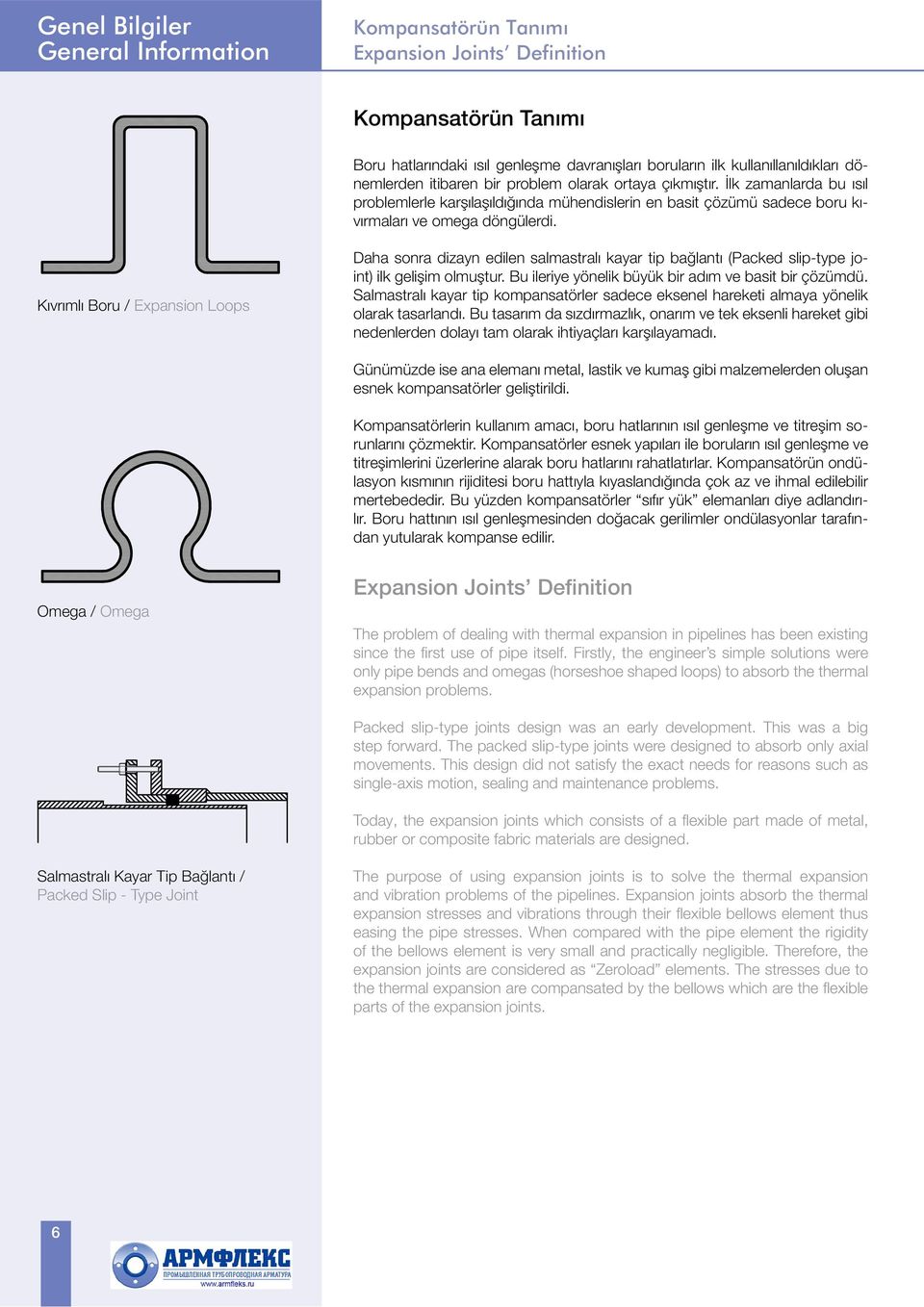 Kıvrımlı Boru / Expansion Loops Daha sonra dizayn edilen salmastralı kayar tip bağlantı (Packed slip-type joint) ilk gelişim olmuştur. Bu ileriye yönelik büyük bir adım ve basit bir çözümdü.