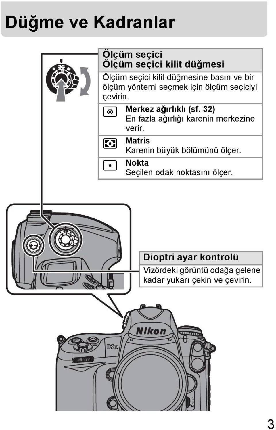 32) En fazla a rl karenin merkezine verir. Matris Karenin büyük bölümünü ölçer.