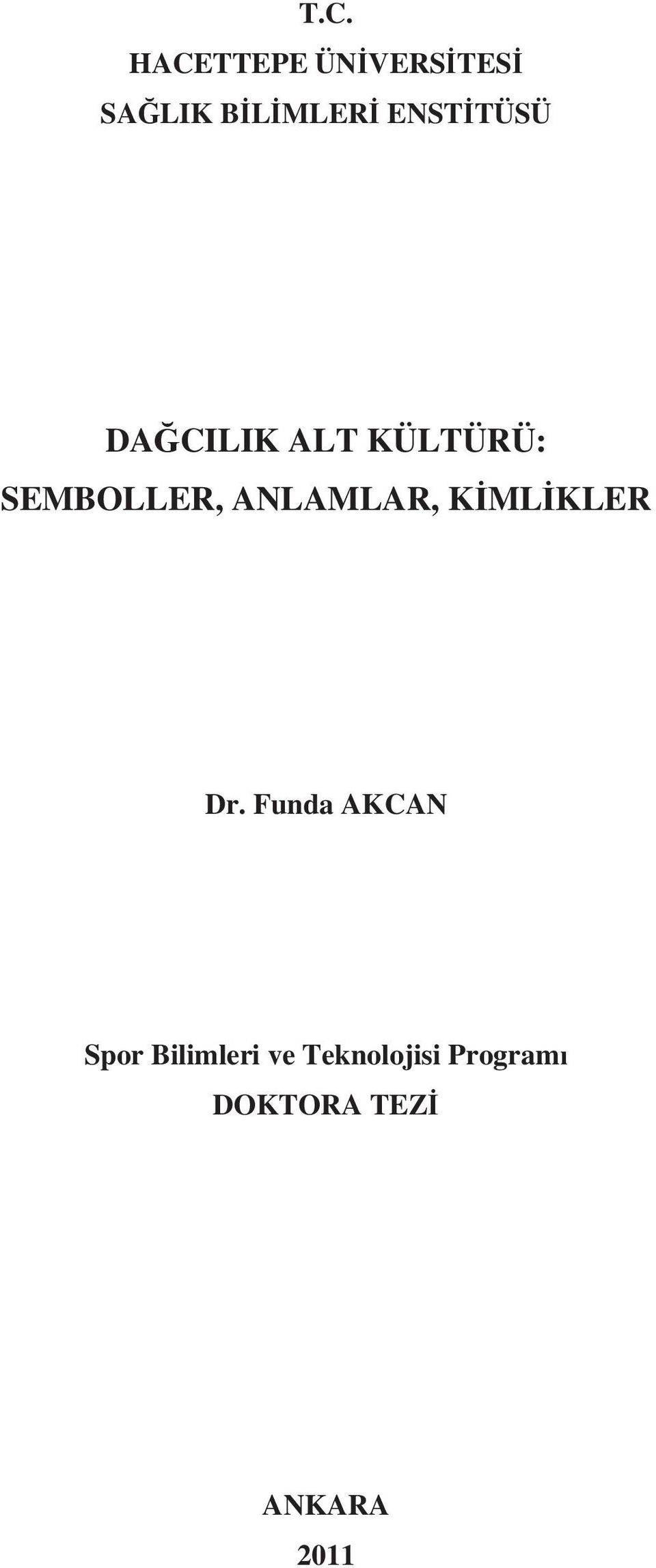 ANLAMLAR, K ML KLER Dr.