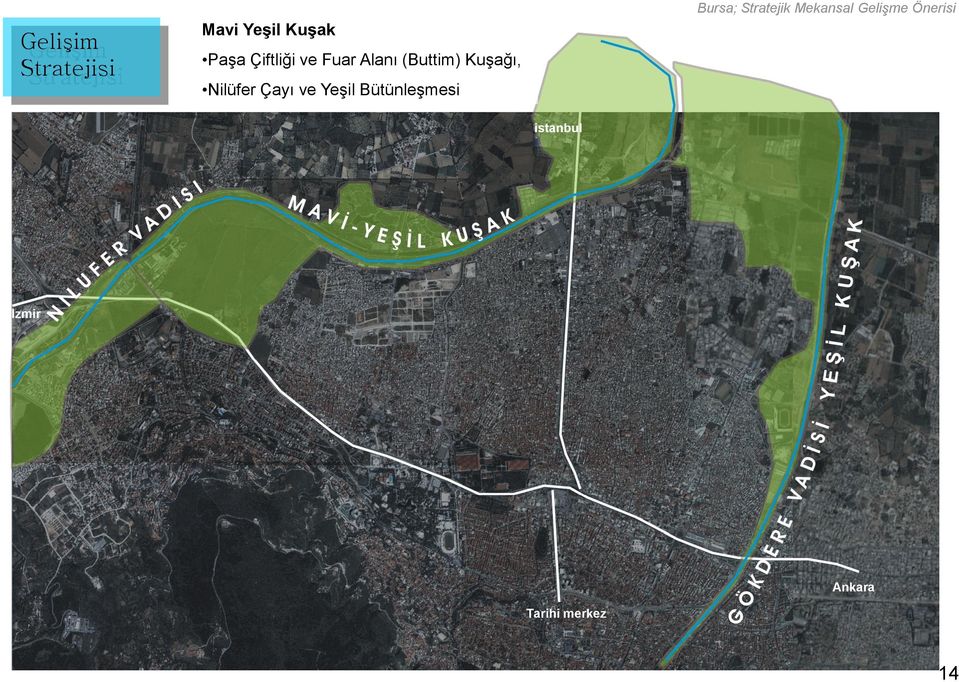 Çayı ve Yeşil Bütünleşmesi Bursa; Stratejik