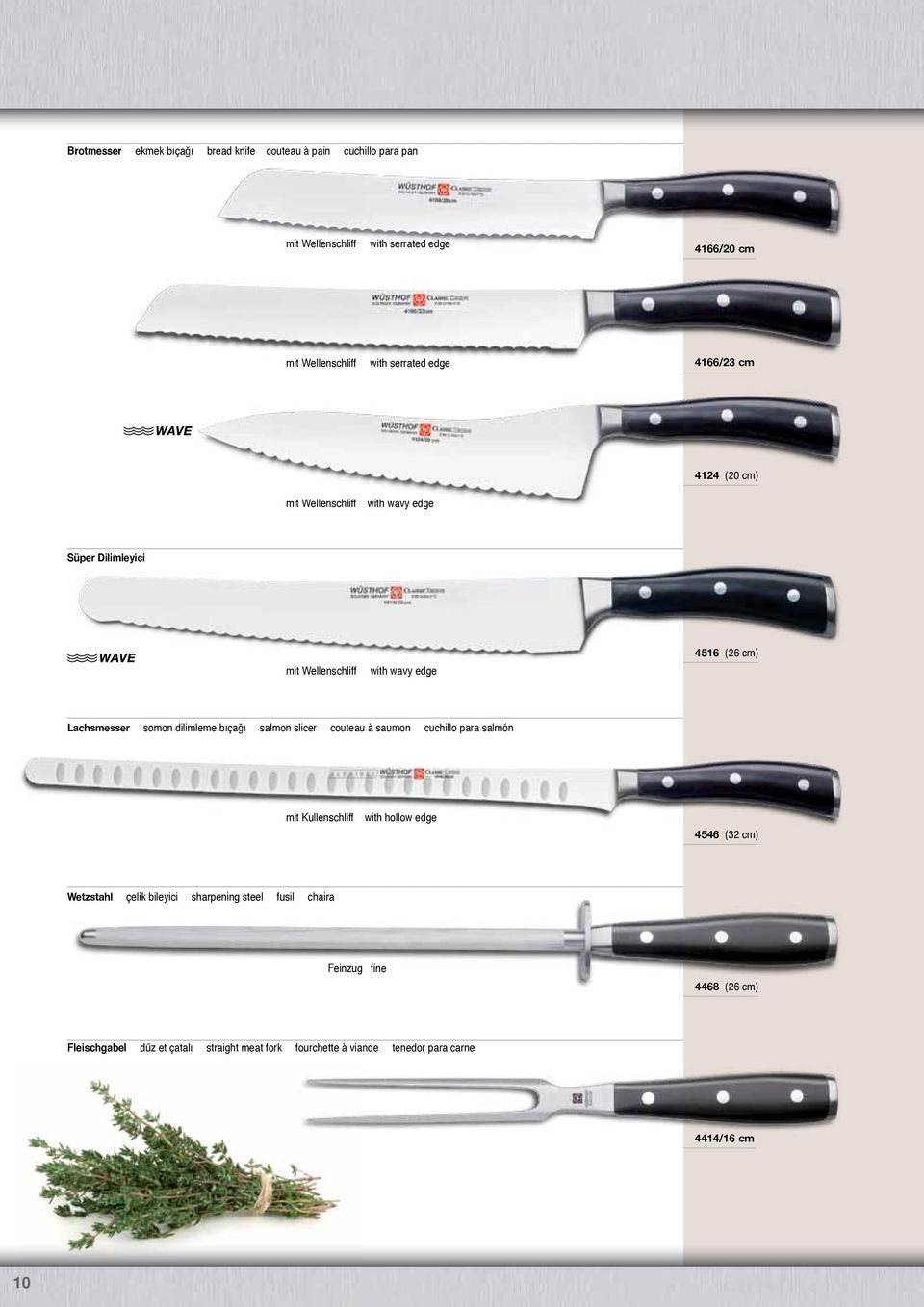 somon dilimleme bıçağı salmon slicer couteau à saumon cuchillo para salmón mit Kullenschliff with hollow edge 4546 (32 cm) Wetzstahl çelik bileyici