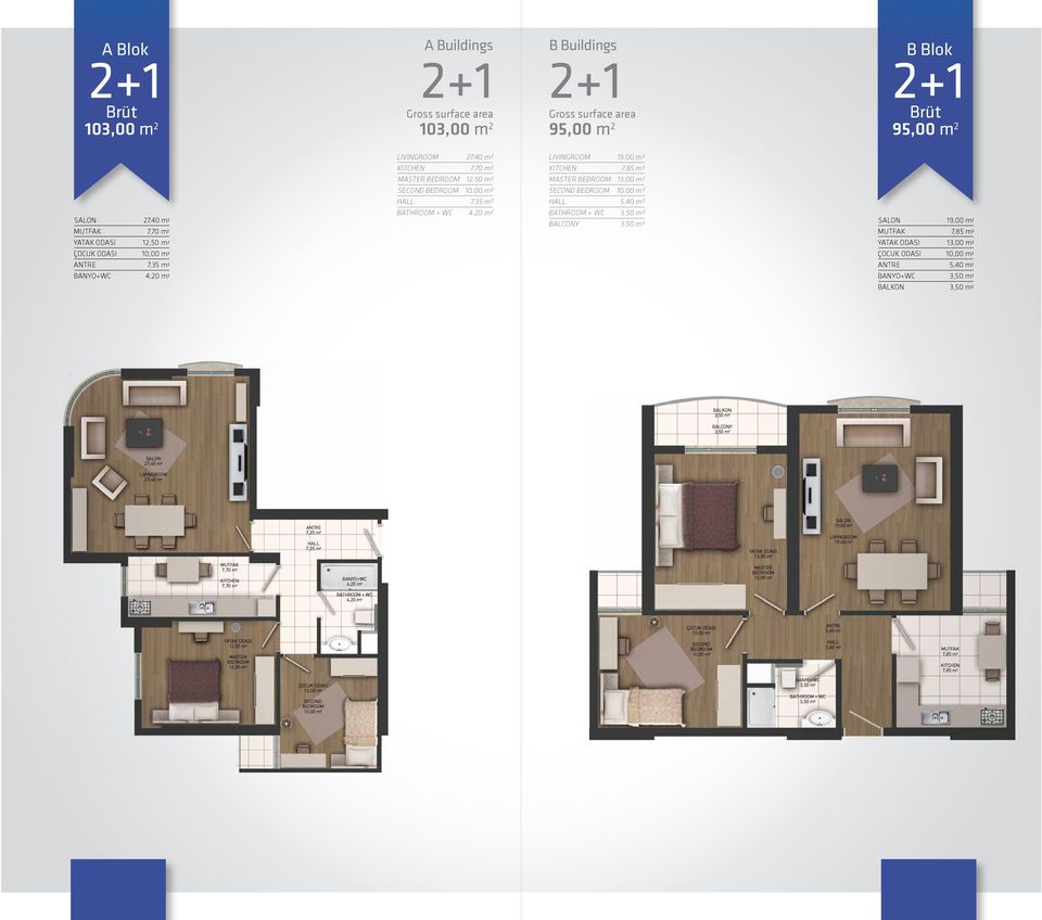 50 m² BALCONY 3.