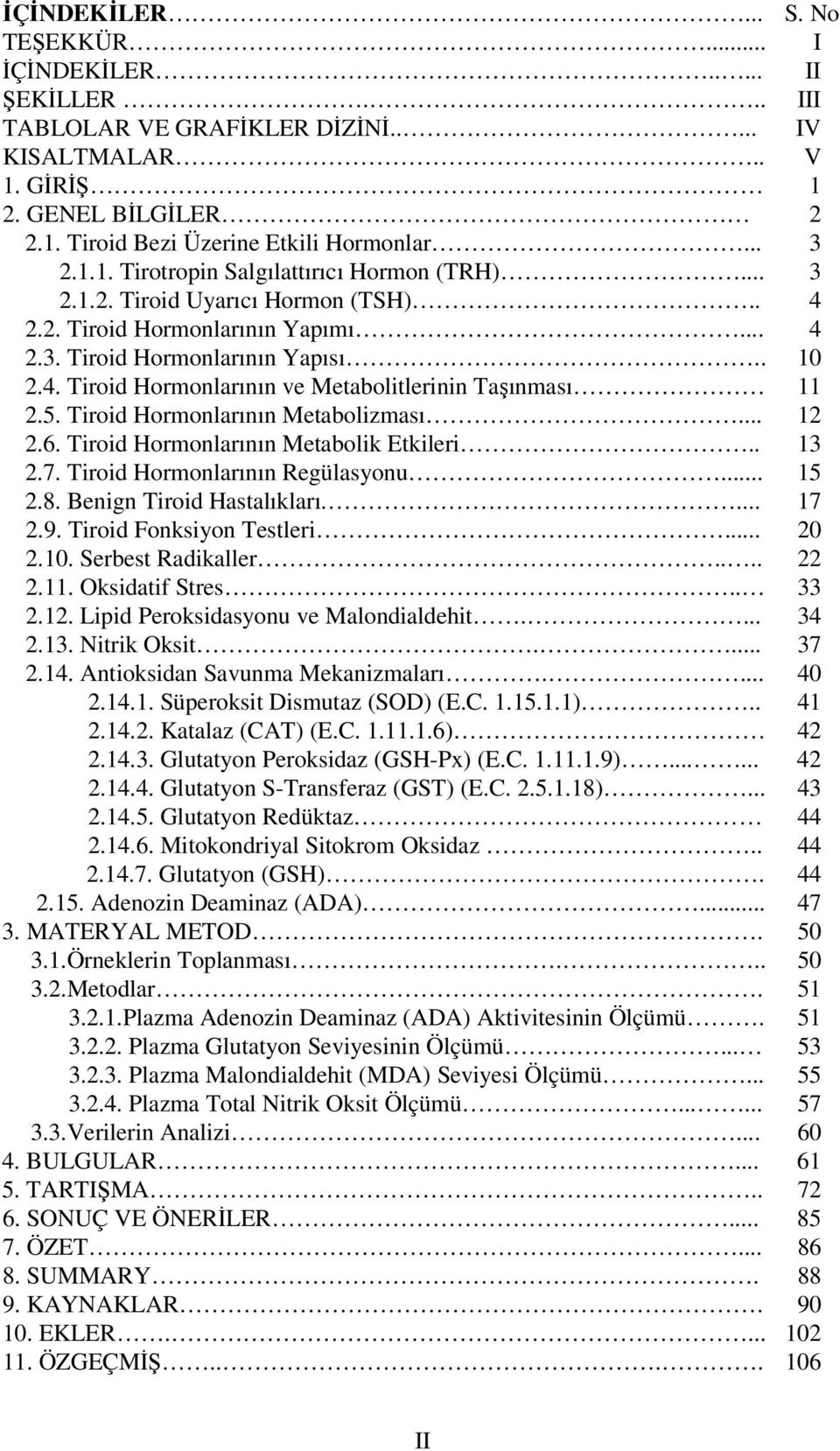 5. Tiroid Hormonlarının Metabolizması... 12 2.6. Tiroid Hormonlarının Metabolik Etkileri.. 13 2.7. Tiroid Hormonlarının Regülasyonu... 15 2.8. Benign Tiroid Hastalıkları.... 17 2.9.