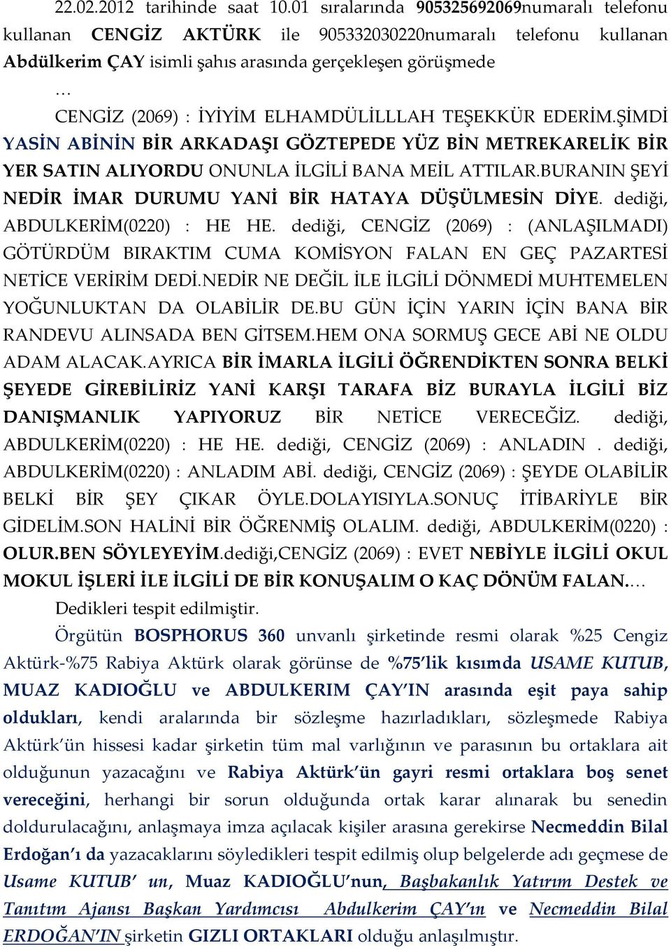 ELHAMDÜLİLLLAH TEŞEKKÜR EDERİM.ŞİMDİ YASİN ABİNİN BİR ARKADAŞI GÖZTEPEDE YÜZ BİN METREKARELİK BİR YER SATIN ALIYORDU ONUNLA İLGİLİ BANA MEİL ATTILAR.