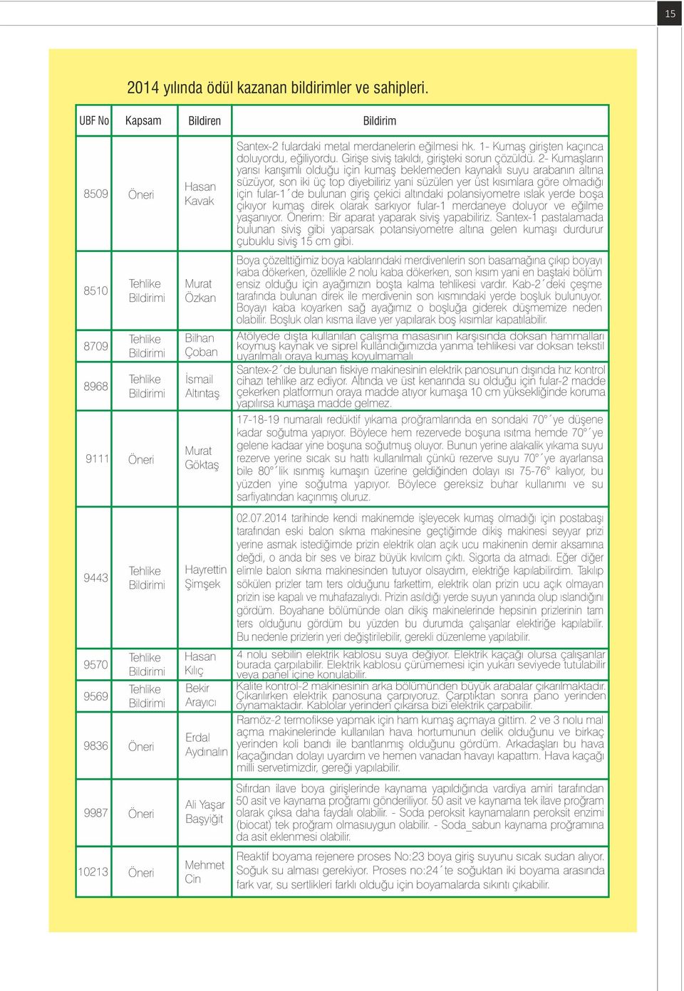 2- Kumaşların yarısı karışımlı olduğu için kumaş beklemeden kaynaklı suyu arabanın altına süzüyor, son iki üç top diyebiliriz yani süzülen yer üst kısımlara göre olmadığı için fular-1 de bulunan