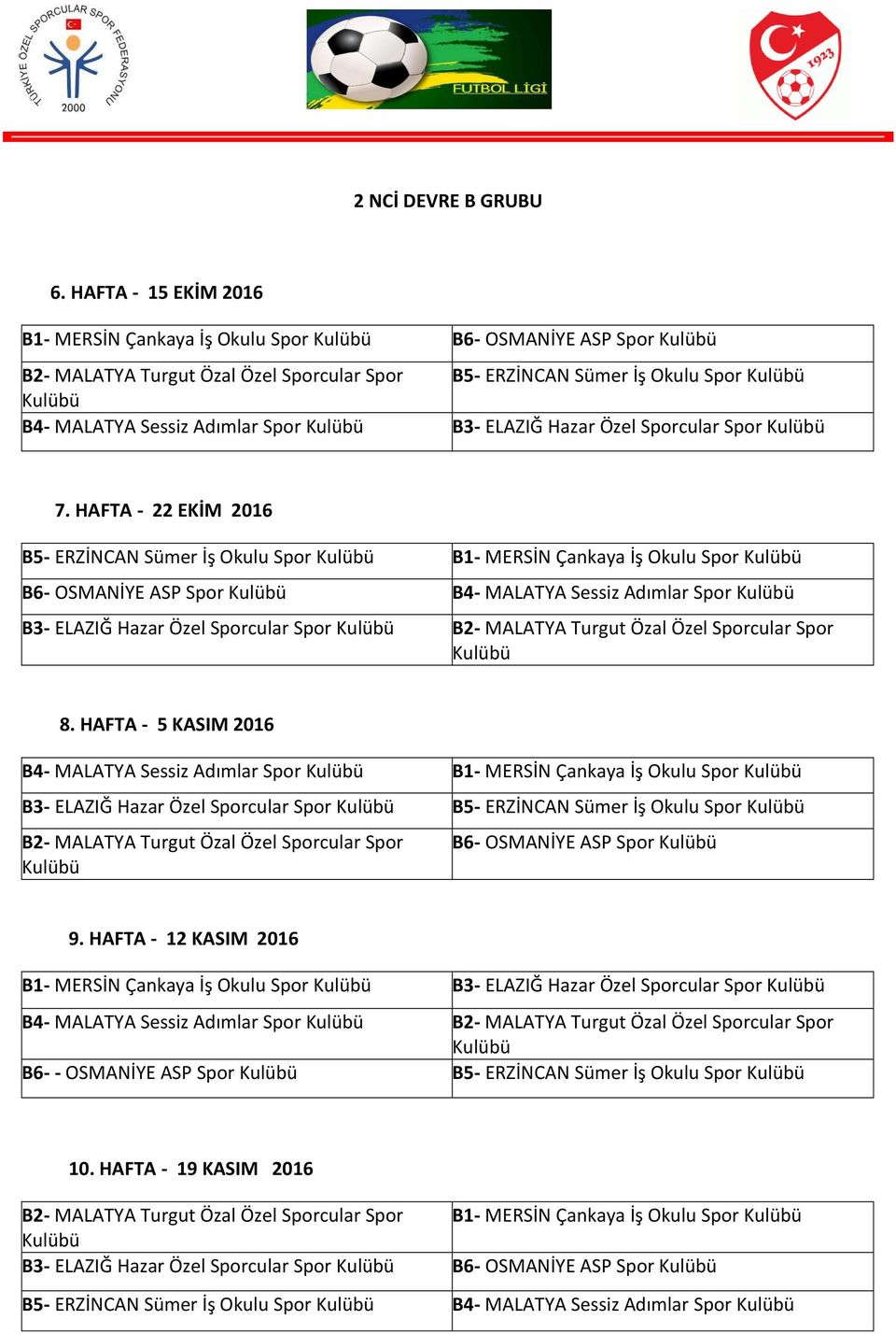 Hazar Özel Sporcular Spor 7.