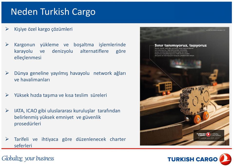 havalimanları Yüksek hızda taşıma ve kısa teslim süreleri IATA, ICAO gibi uluslararası kuruluşlar