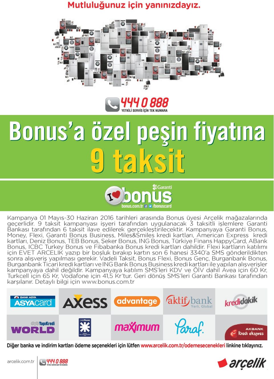 Kampanyaya Garanti Bonus, Money, Flexi, Garanti Bonus Business, Miles&Smiles kredi kartları, American Express kredi kartları, Deniz Bonus, TEB Bonus, Şeker Bonus, ING Bonus, Türkiye Finans HappyCard,