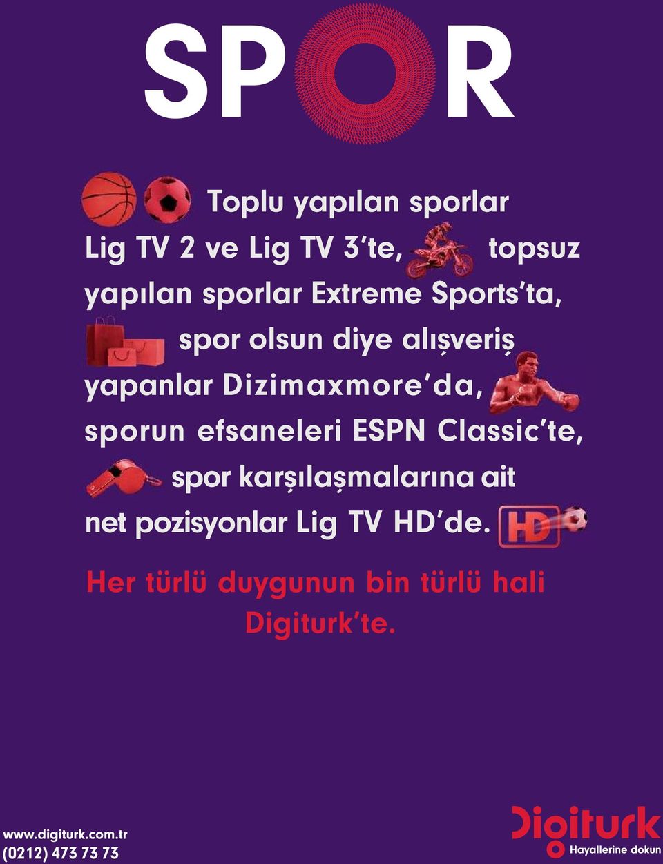 Dizimaxmore da, sporun efsaneleri ESPN Classic te, spor