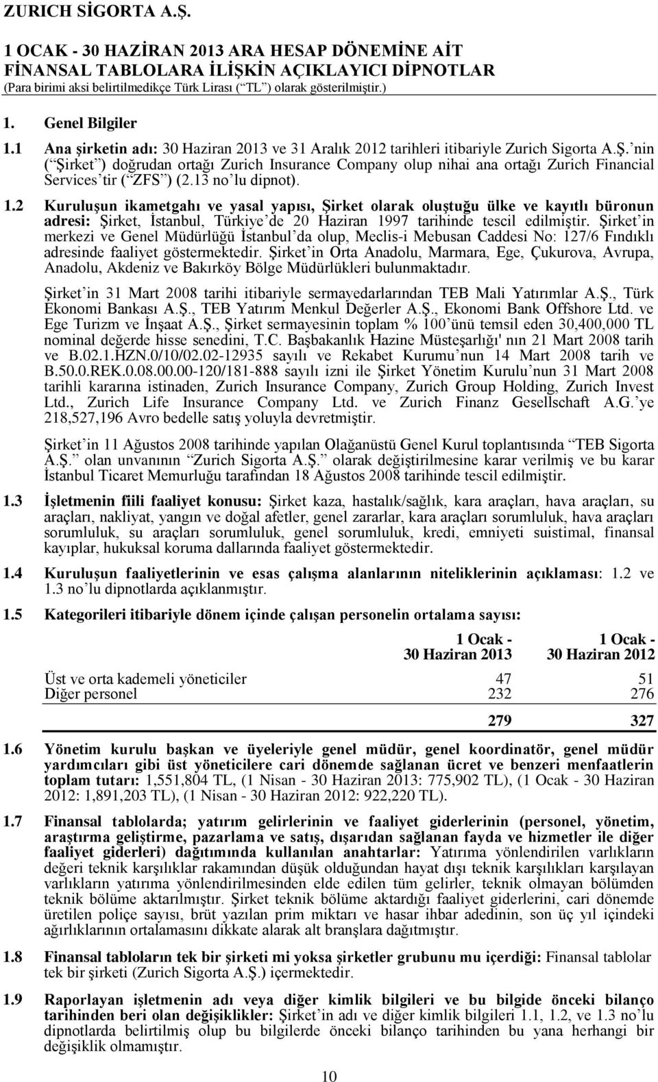 2 Kuruluşun ikametgahı ve yasal yapısı, Şirket olarak oluştuğu ülke ve kayıtlı büronun adresi: Şirket, İstanbul, Türkiye de 20 Haziran 1997 tarihinde tescil edilmiştir.