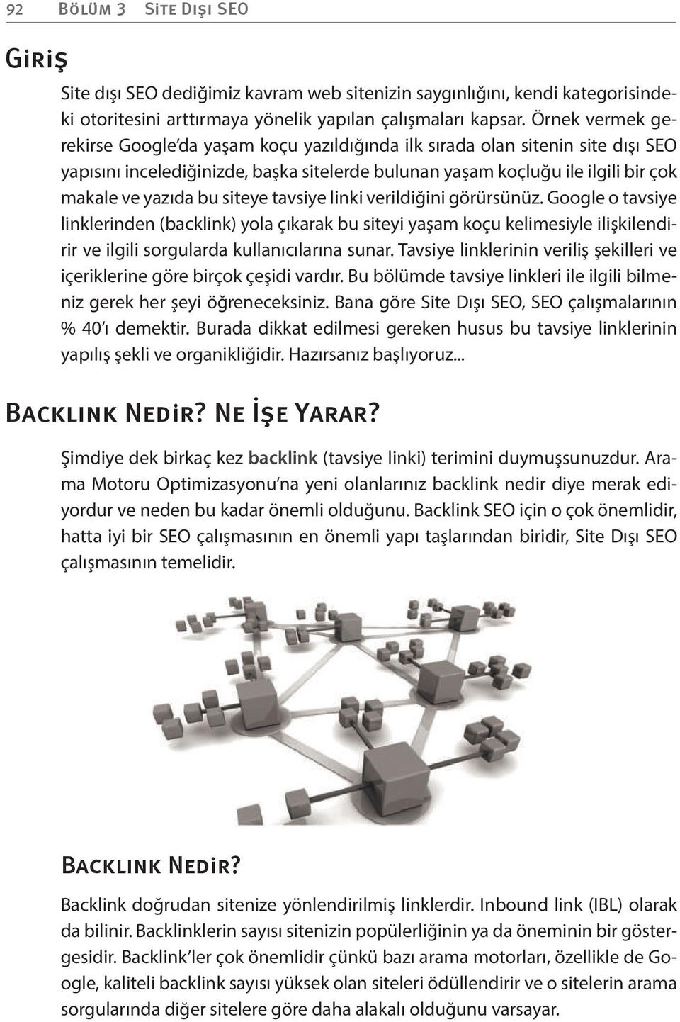 siteye tavsiye linki verildiğini görürsünüz. Google o tavsiye linklerinden (backlink) yola çıkarak bu siteyi yaşam koçu kelimesiyle ilişkilendirir ve ilgili sorgularda kullanıcılarına sunar.