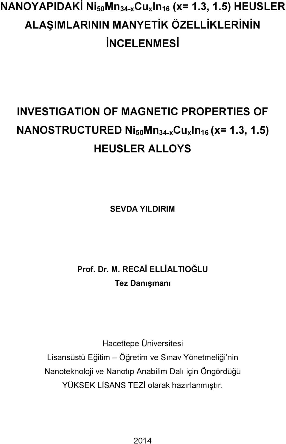 NANOSTRUCTURED Ni 50 Mn