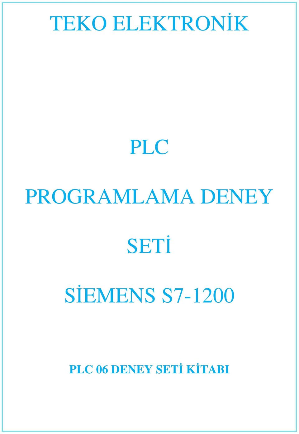 SİEMENS S7-1200