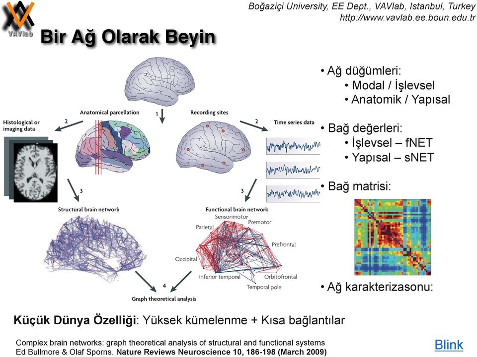 Kısa bağlantılar Complex brain networks: graph theoretical analysis of structural and