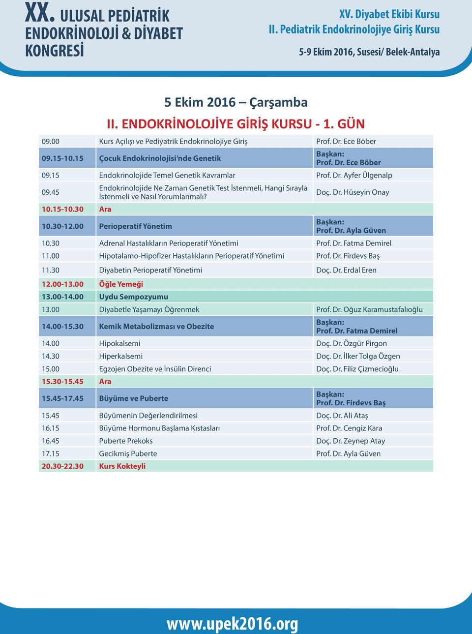 15-10.30 Ara 10.30-12.00 Perioperatif Yönetim Başkan: Prof. Dr. Ayla Güven 10.30 Adrenal Hastalıkların Perioperatif Yönetimi Prof. Dr. Fatma Demirel 11.