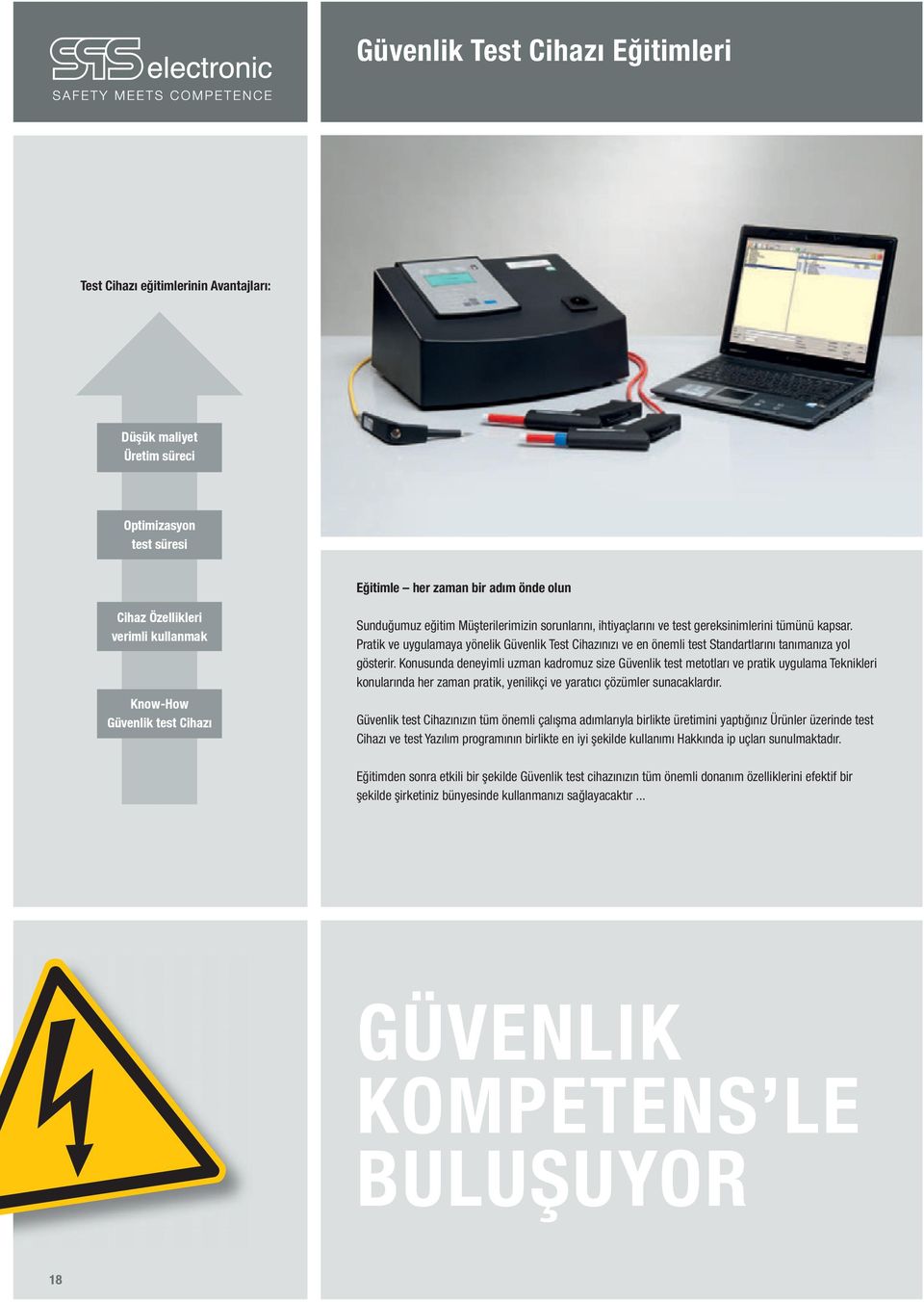 Pratik ve uygulamaya yönelik Güvenlik Test Cihazınızı ve en önemli test Standartlarını tanımanıza yol gösterir.