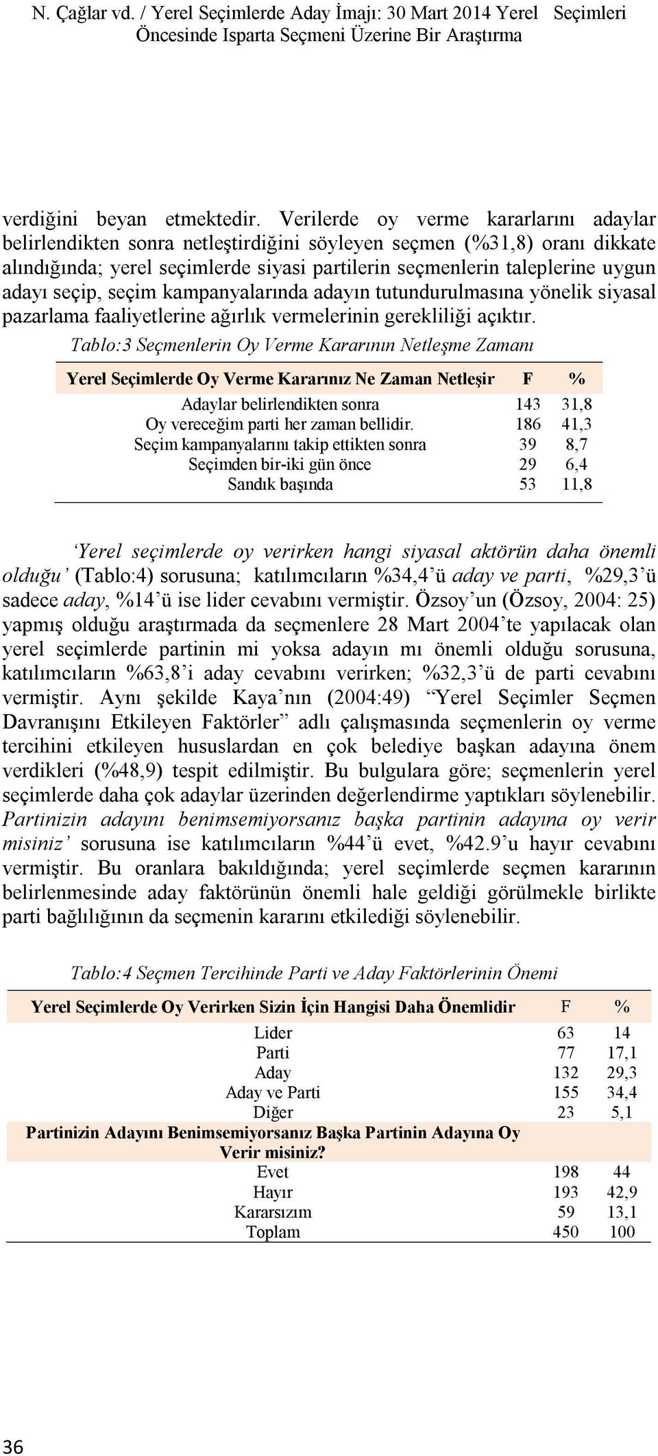 seçip, seçim kampanyalarında adayın tutundurulmasına yönelik siyasal pazarlama faaliyetlerine ağırlık vermelerinin gerekliliği açıktır.