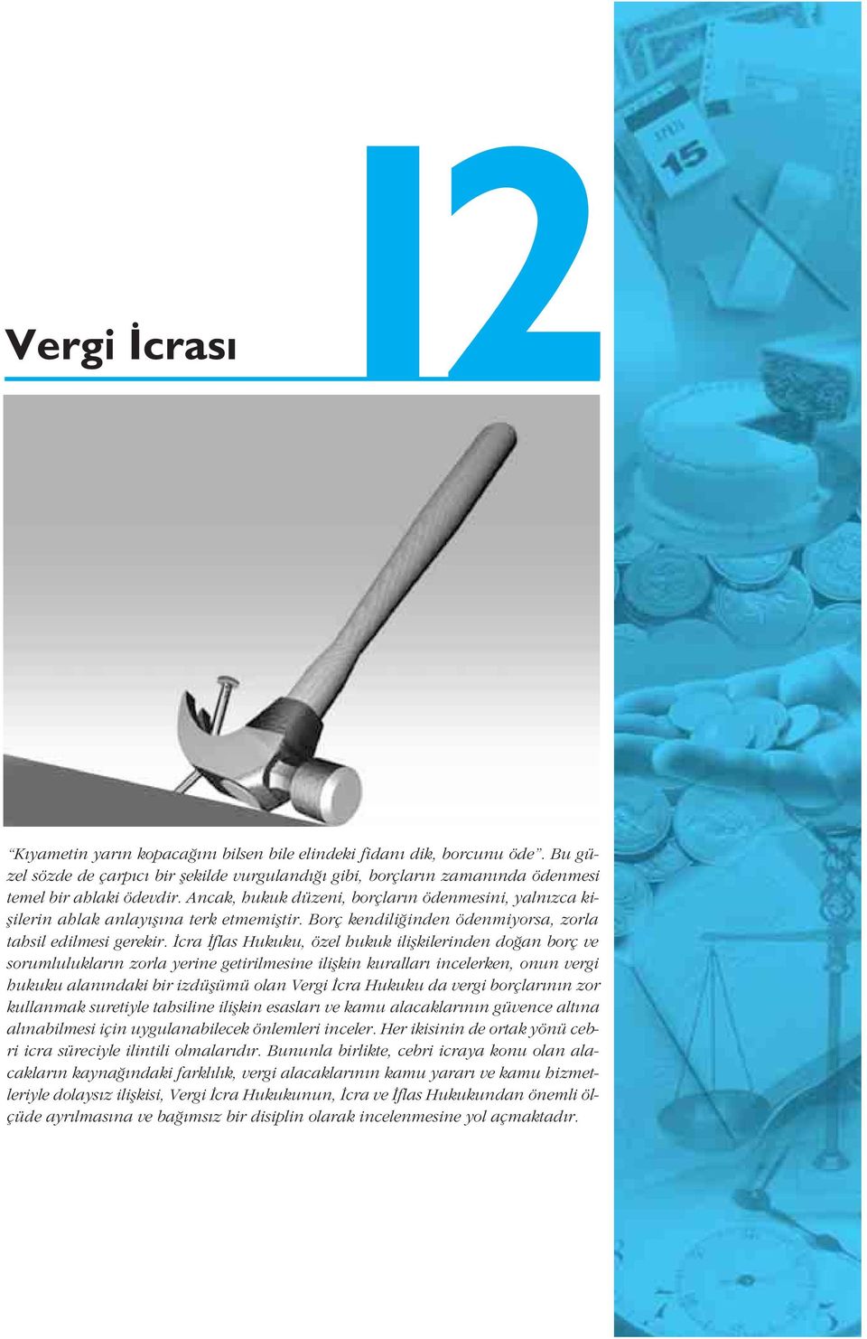 cra flas Hukuku, özel hukuk iliflkilerinden do an borç ve sorumluluklar n zorla yerine getirilmesine iliflkin kurallar incelerken, onun vergi hukuku alan ndaki bir izdüflümü olan Vergi cra Hukuku da