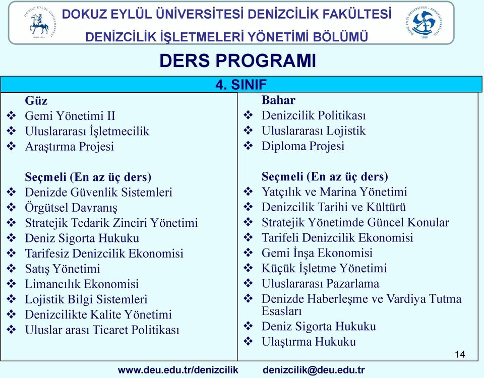 DERS PROGRAMI 4.