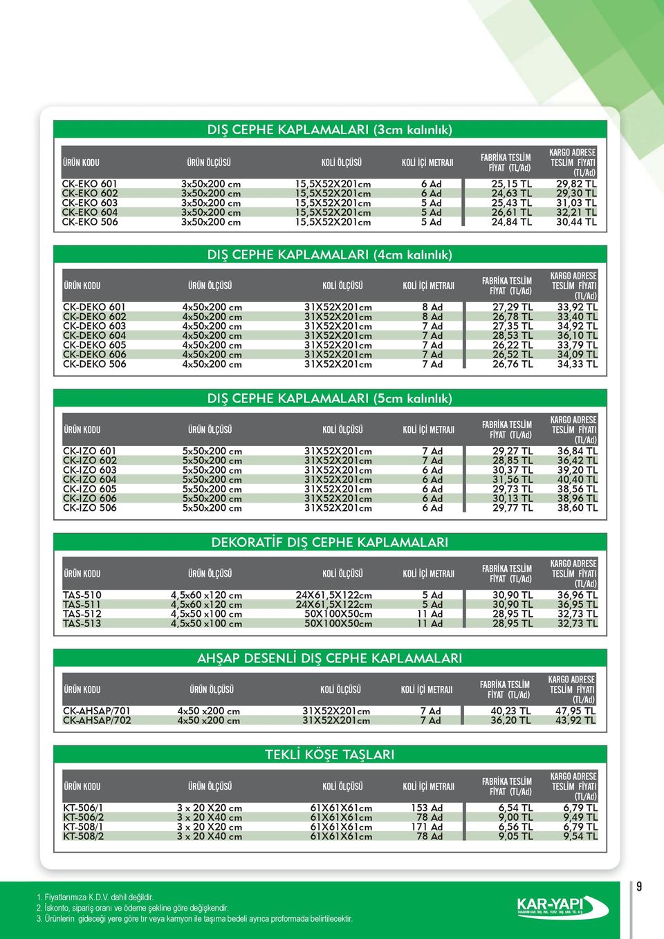 31X52X201cm 8 Ad 27,29 TL 33,92 TL CK-DEKO 602 4x50x200 cm 31X52X201cm 8 Ad 26,78 TL 33,40 TL CK-DEKO 603 4x50x200 cm 31X52X201cm 7 Ad 27,35 TL 34,92 TL CK-DEKO 604 4x50x200 cm 31X52X201cm 7 Ad 28,53