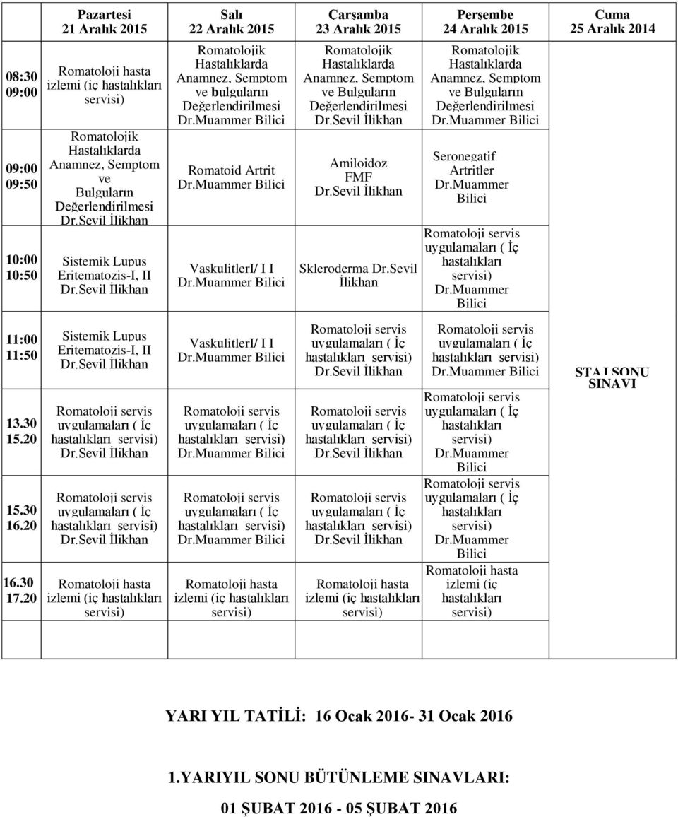 20 Sistemik Lupus Eritematozis-I, II ( İç hastalıkları ( İç hastalıkları i (iç hastalıkları VaskulitlerI/ I I ( İç hastalıkları ( İç hastalıkları i (iç hastalıkları ( İç