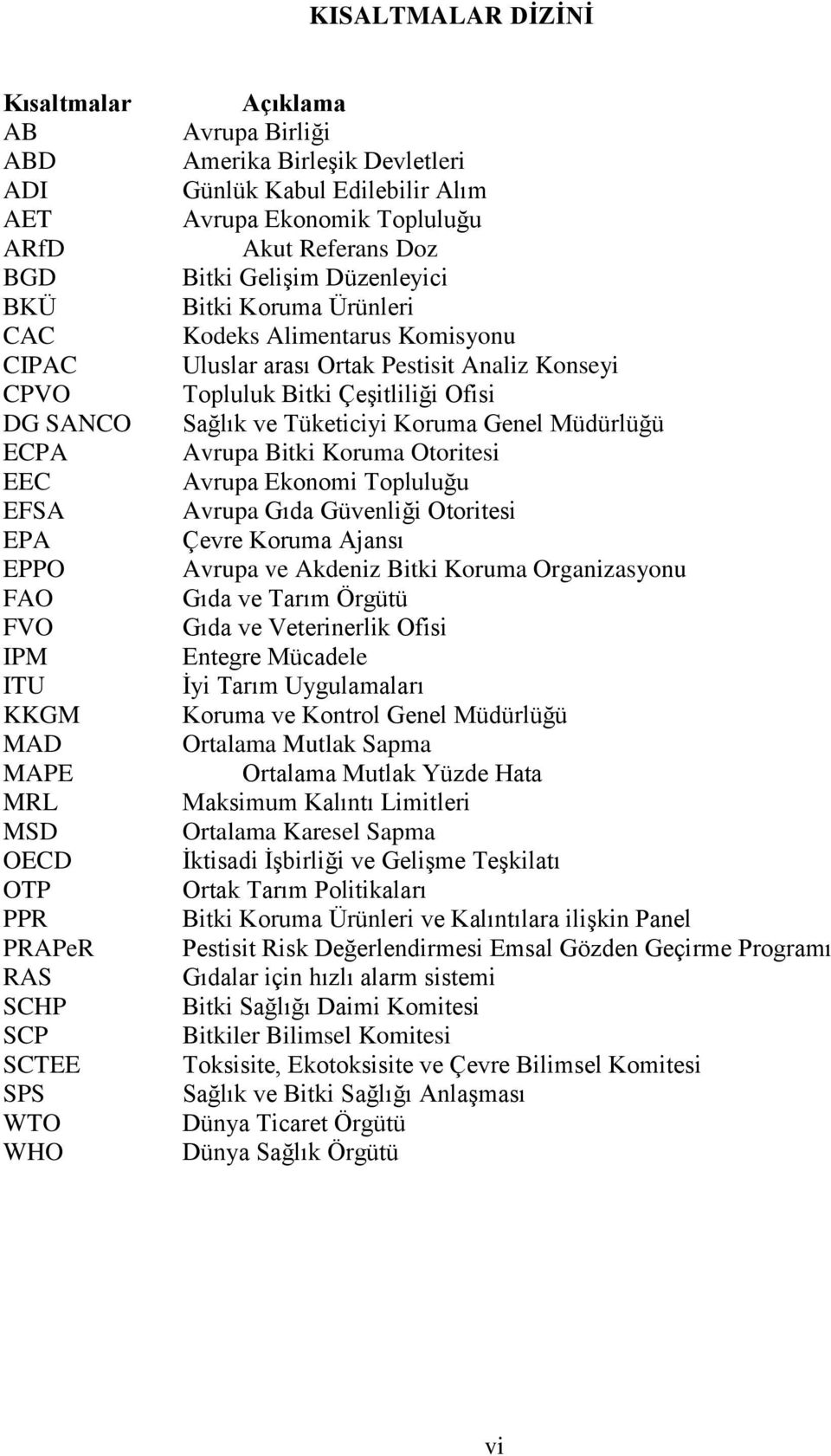 Komisyonu Uluslar arası Ortak Pestisit Analiz Konseyi Topluluk Bitki ÇeĢitliliği Ofisi Sağlık ve Tüketiciyi Koruma Genel Müdürlüğü Avrupa Bitki Koruma Otoritesi Avrupa Ekonomi Topluluğu Avrupa Gıda