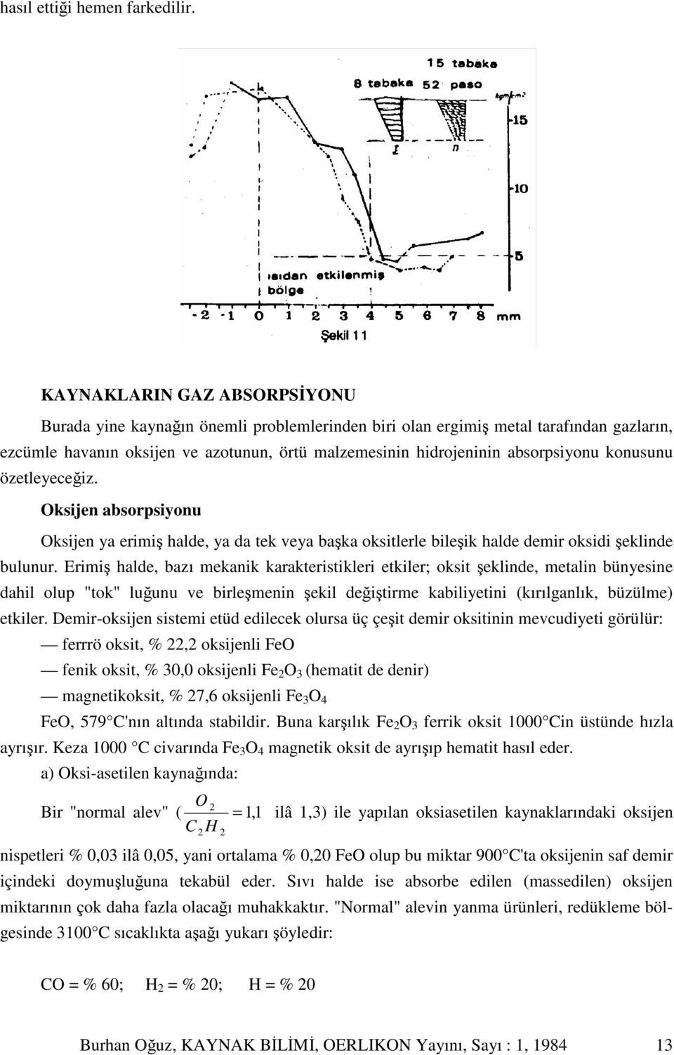 konusunu özetleyeceiz. Oksijen absorpsiyonu Oksijen ya erimi halde, ya da tek veya baka oksitlerle bileik halde demir oksidi eklinde bulunur.