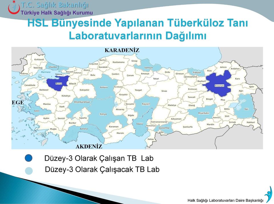 Laboratuvarlarının Dağılımı