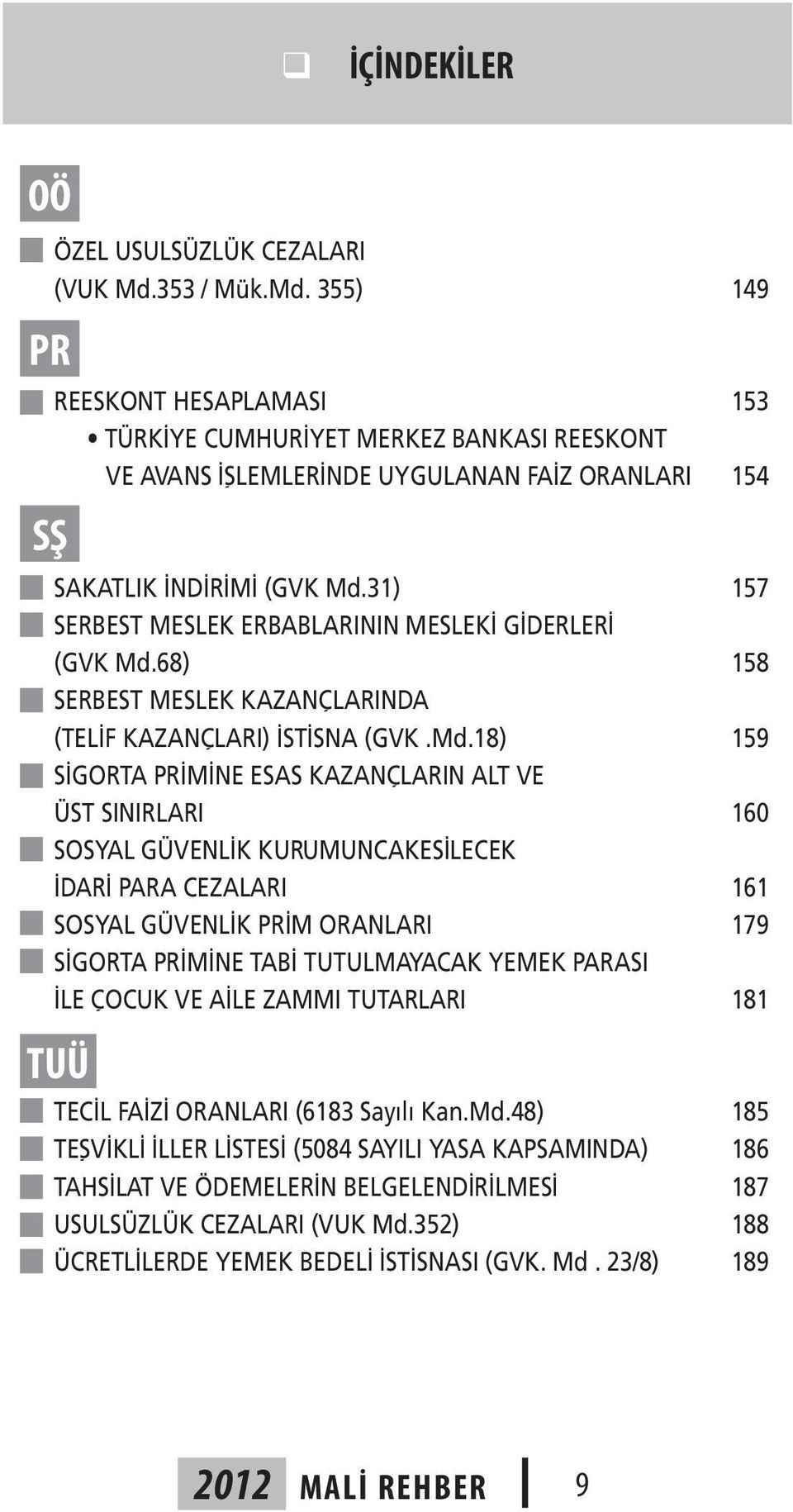 31) 157 SERBEST MESLEK ERBABLARININ MESLEKİ GİDERLERİ (GVK Md.