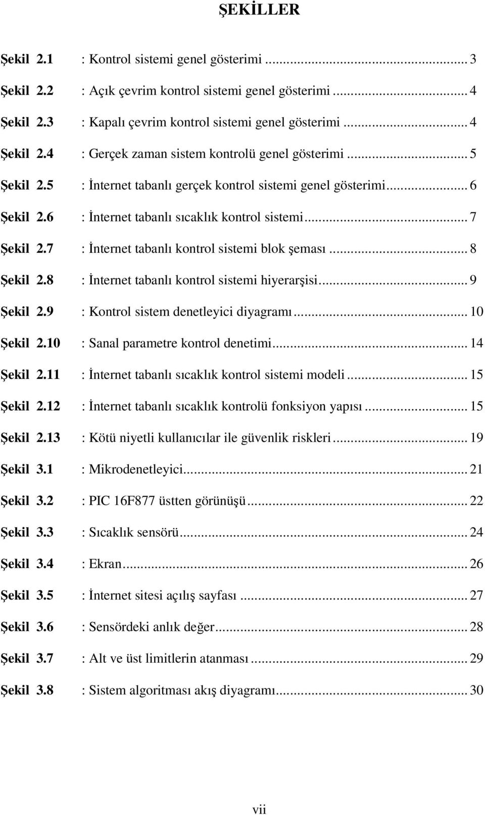 .. 8 Şekil 2.8 : İnternet tabanlı kontrol sistemi hiyerarşisi... 9 Şekil 2.9 : Kontrol sistem denetleyici diyagramı... 10 Şekil 2.10 : Sanal parametre kontrol denetimi... 14 Şekil 2.