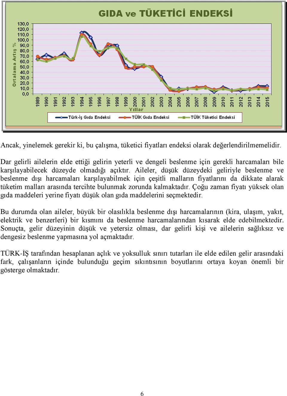 Aileler, düşük düzeydeki geliriyle beslenme ve beslenme dışı harcamaları karşılayabilmek için çeşitli malların fiyatlarını da dikkate alarak tüketim malları arasında tercihte bulunmak zorunda