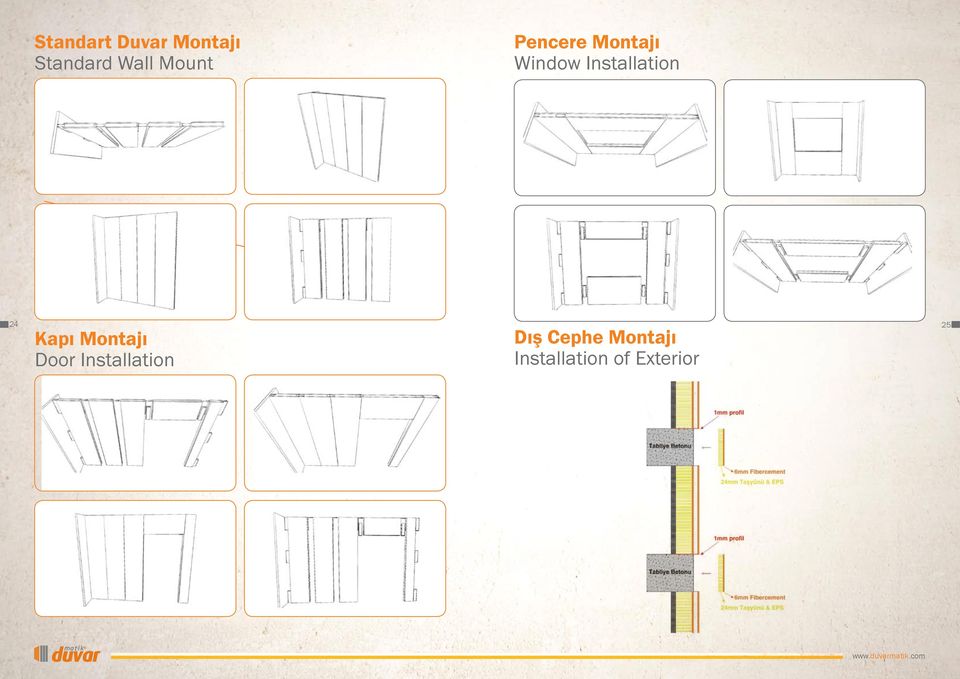 Installation 24 25 Kapı Montajı Door