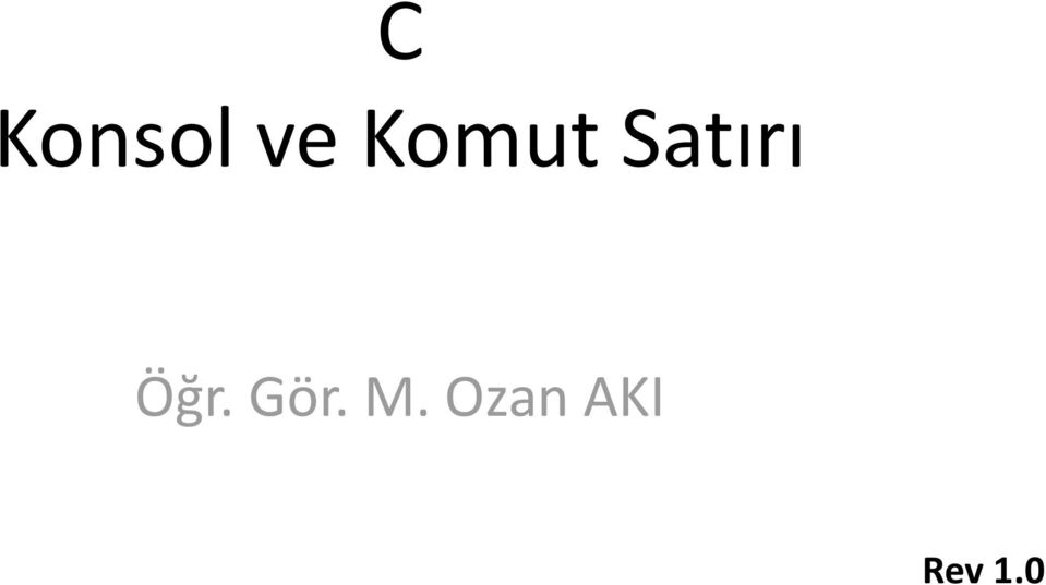 Öğr. Gör. M.