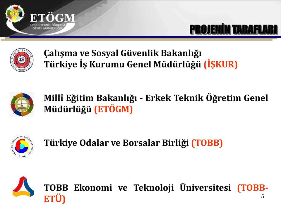 Teknik Öğretim Genel Müdürlüğü (ETÖGM) Türkiye Odalar ve Borsalar