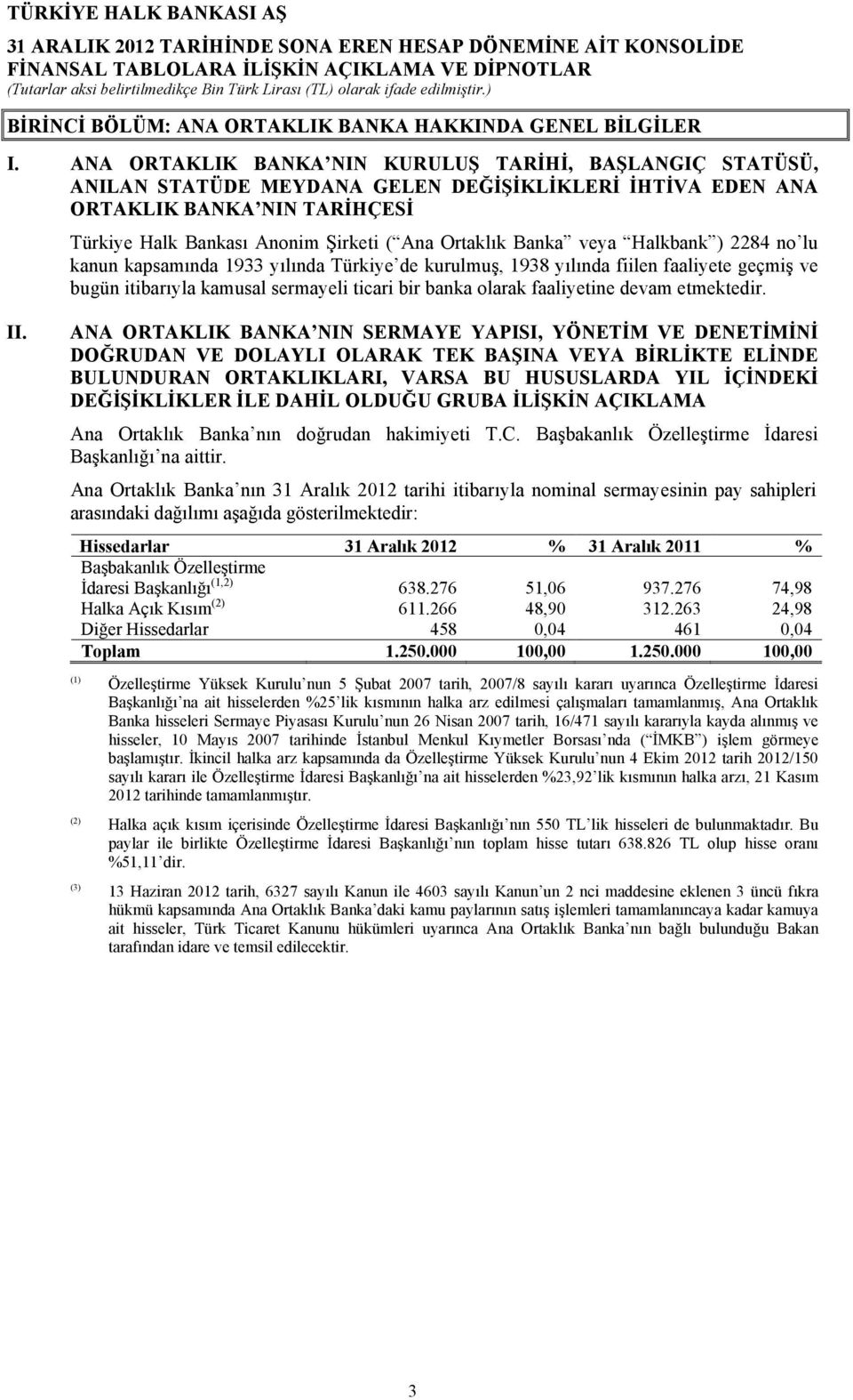 Banka veya Halkbank ) 2284 no lu kanun kapsamında 1933 yılında Türkiye de kurulmuş, 1938 yılında fiilen faaliyete geçmiş ve bugün itibarıyla kamusal sermayeli ticari bir banka olarak faaliyetine