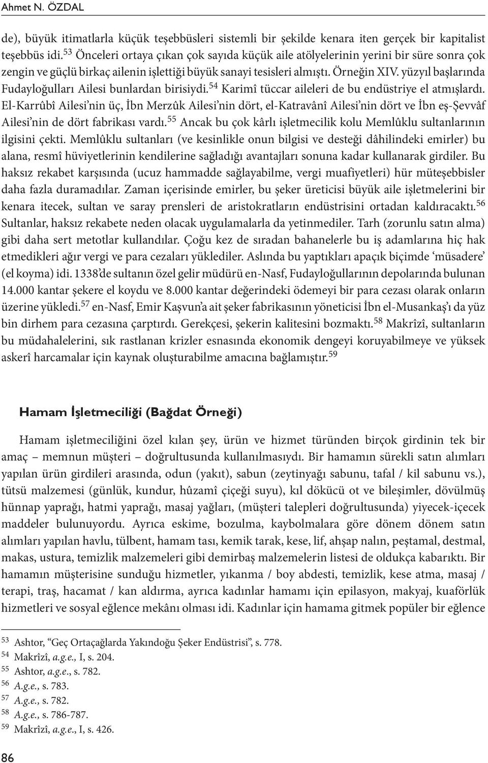 yüzyıl başlarında Fudayloğulları Ailesi bunlardan birisiydi. 54 Karimî tüccar aileleri de bu endüstriye el atmışlardı.