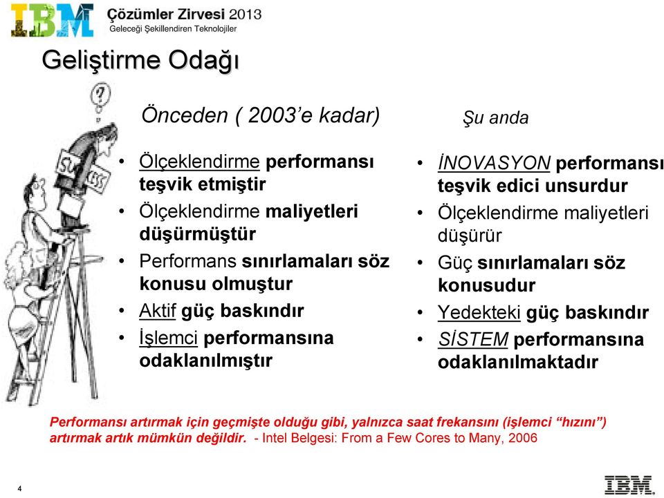 Ölçeklendirme maliyetleri düşürür Güç sınırlamaları söz konusudur Yedekteki güç baskındır SĐSTEM performansına odaklanılmaktadır Performansı