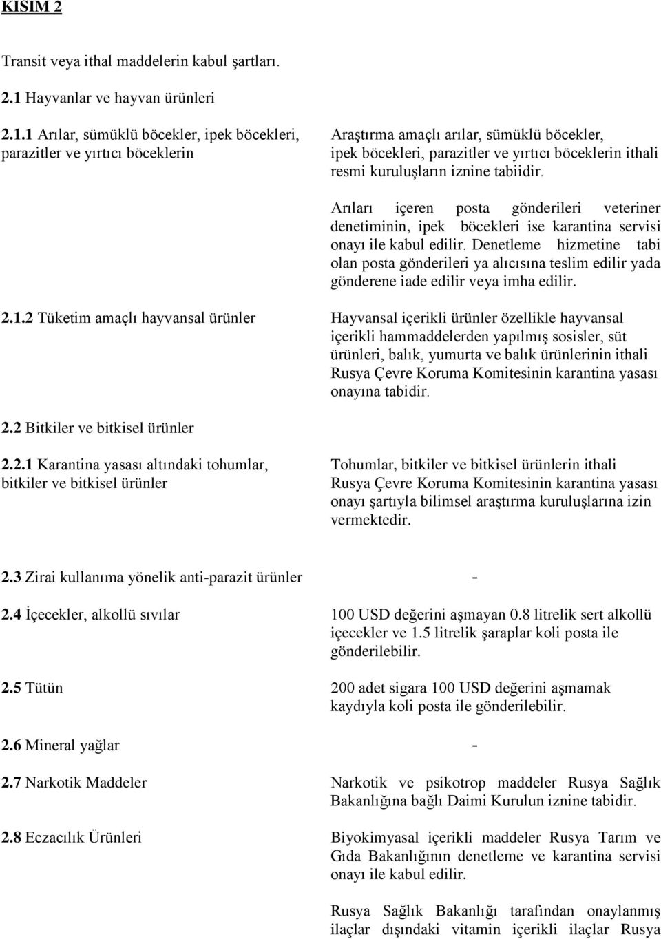 1 Arılar, sümüklü böcekler, ipek böcekleri, Araştırma amaçlı arılar, sümüklü böcekler, parazitler ve yırtıcı böceklerin ipek böcekleri, parazitler ve yırtıcı böceklerin ithali resmi kuruluşların