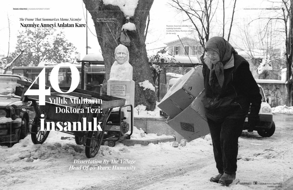 Nazmiye Anne nin yoksullar için topladığı kartonlar. Cardboards Mama Nazmiye collected for the needy.