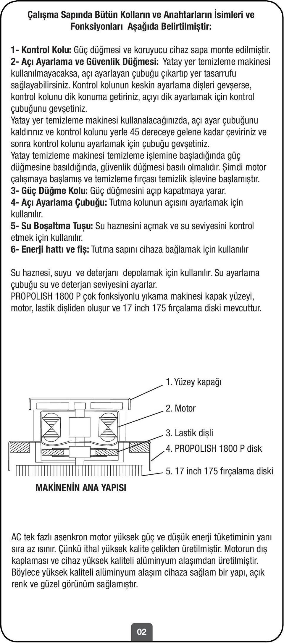 Kontrol kolunun keskin ayarlama dișleri gevșerse, kontrol kolunu dik konuma getiriniz, açıyı dik ayarlamak için kontrol çubuğunu gevșetiniz.