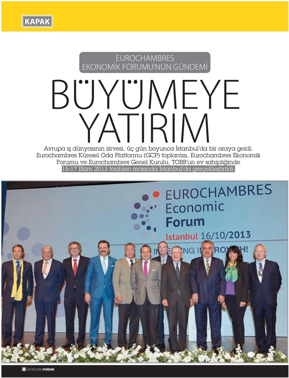 Eurochambres Küresel Oda Platformu (GCP) toplantısı, Eurochambres Ekonomik Forumu ve