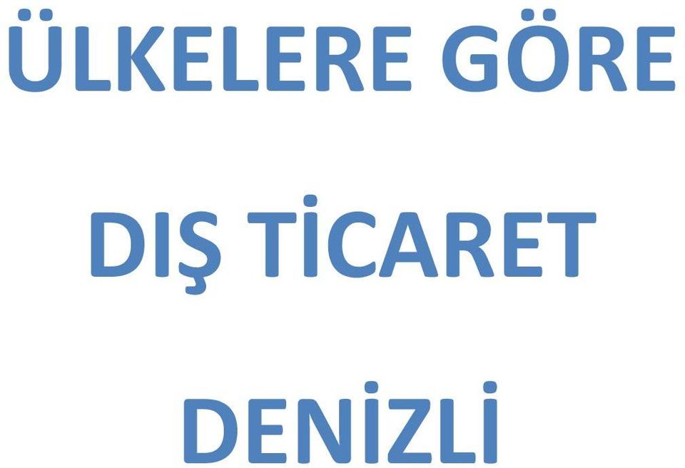 TİCARET