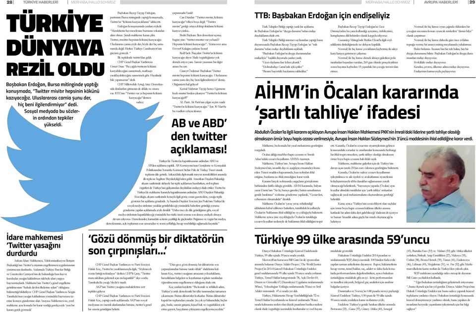 Başbakan Recep Tayyip Erdoğan, partisinin Bursa mitinginde yaptığı konuşmada, Twitter ın kökünü kazıyacaklarını iddia etti.