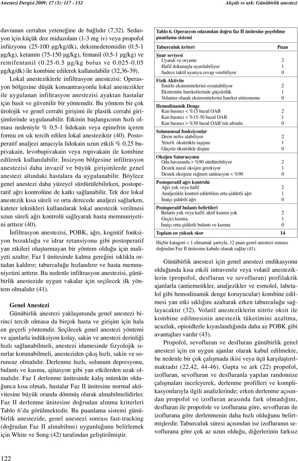 5 µg/kg bolus ve 0.025-0.05 µg/kg/dk) ile kombine edilerek kullan labilir (32,36-39).